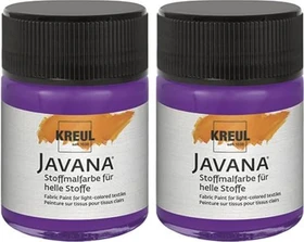 Kreul Javana Stoffmalfarbe für helle Stoffe, violett, 50ml
