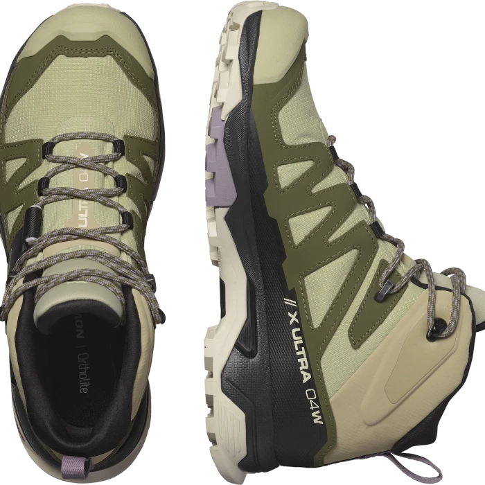 Salomon X Ultra 4 Mid GTX alfalfa/deep lichen green/almond milk (Damen)