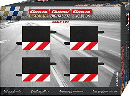 Carrera Digital 124/132/Evolution Zubehör Randstreifen für 1/3 Gerade