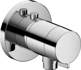 Keuco IXMO 59554 Thermostat-Brausearmatur Wandmontage Unterputz mit Schlauchanschluss rund chrom