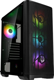 BitFenix Nova Mesh SE TG 4ARGB, schwarz, inkl. 4x Lüfter, Lüfter LED RGB, Glasfenster