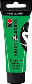 Marabu Artist Acryl Acrylfarbe, lichtgrün, 22ml