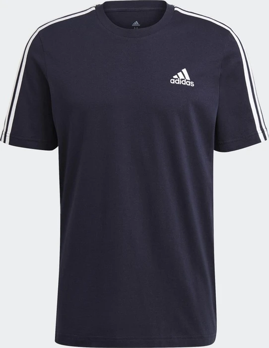 adidas Essentials 3-Streifen T-Shirt kurzarm legend ink (Herren)