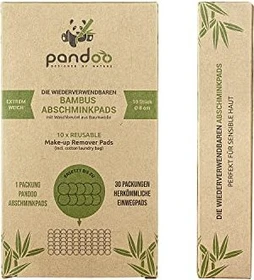 Pandoo Wiederverwendbare Abschminkpads, 10 Stück