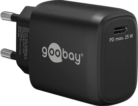 Wentronic Goobay USB-C PD GaN Schnellladegerät 25W schwarz