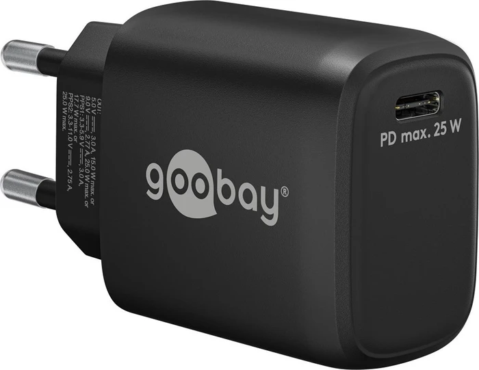 Wentronic Goobay USB-C PD GaN Schnellladegerät 25W