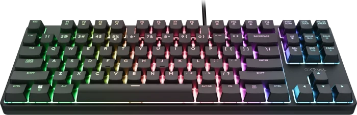 Trust Gaming GXT 864 Cada TKL, LEDs RGB, Huano BROWN, USB, US