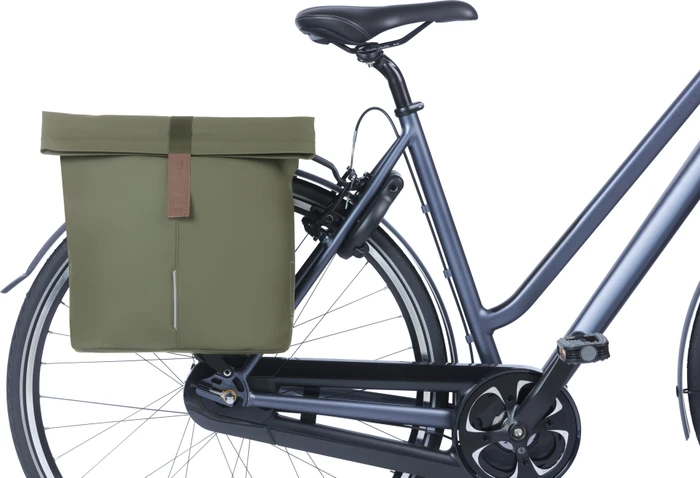 Basil City Doppeltasche Gepäcktasche moss green