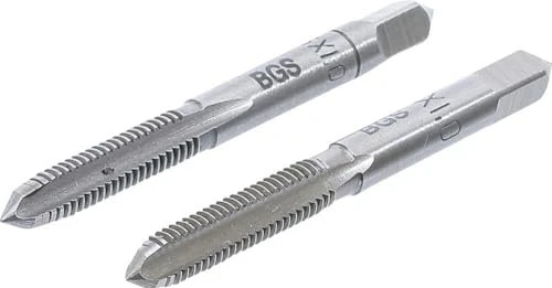 BGS technic Gewindebohrer mit Vor- und Fertigschneider, M6, 2 Stück