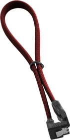 CableMod ModMesh Right Angle SATA 6Gb/s Kabel Blood Red 0.3m, gewinkelt