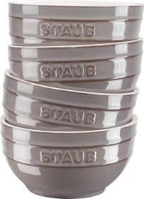 Zwilling Staub Ceramique Schüssel rund 12cm antik-grau, 4 Stück