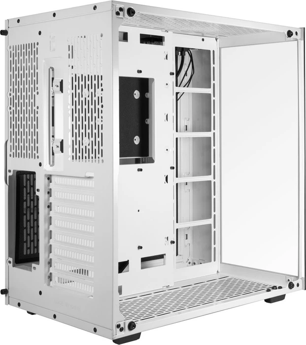 Inter-Tech C-701 Panorama White, weiß, Glasfenster