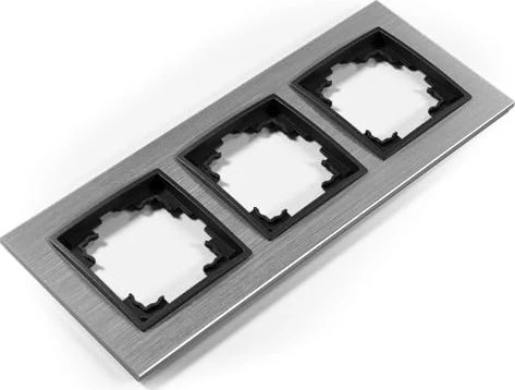 McPower Rahmen McPower "Flair", 3-fach, silbernes Aluminium