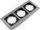 McPower Rahmen McPower "Flair", 3-fach, silbernes Aluminium (1535719)