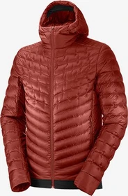 Salomon Outline Down Hoodie Jacke madder brown (Herren)