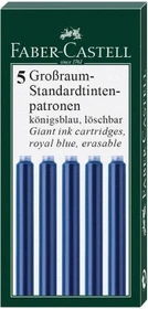 Faber-Castell Großraum-Tintenpatrone blau, 5er-Pack