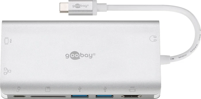 goobay USB-C Premium-Multiport-Adapter, USB-C 3.0 [Stecker]