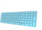 Rapoo E9700M Multi-mode Wireless Ultra-slim Keyboard blau, USB/Bluetooth, DE Vorschaubild