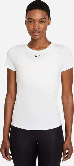 Nike Dri-FIT One Funktionsshirt kurzarm weiß/schwarz (Damen)