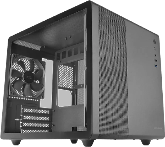 Mars Gaming MC-MPRO, schwarz, Glasfenster