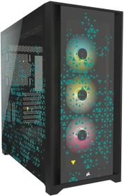 Corsair iCue 5000X RGB Signature Series Triptych, schwarz, Glasfenster