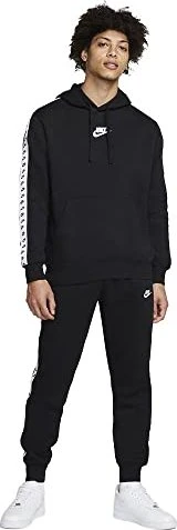 Nike Club Sport Fleece Essential Trainingsanzug schwarz/weiß (Herren)