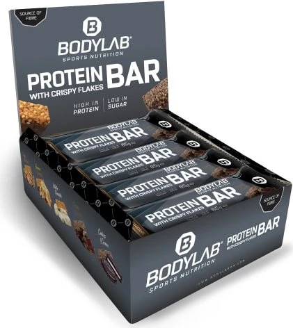 BodyLab24 Crispy Protein Bar crispy schoko 780g (12x 65g)