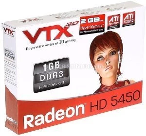 VTX3D Radeon HD 5450 V2, 1GB DDR3, VGA, DVI, HDMI
