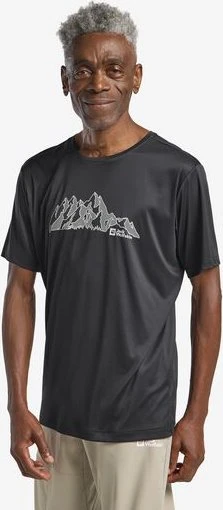 Jack Wolfskin Peak Graphic Funktionsshirt kurzarm mtn phantom (Herren)