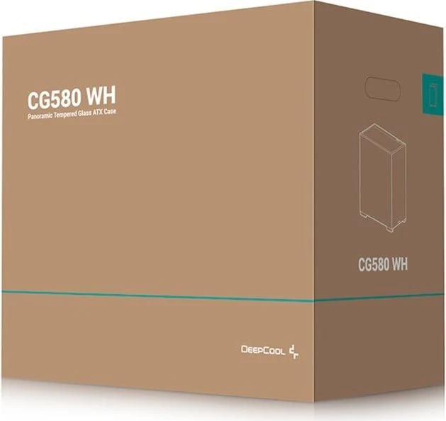 DeepCool CG580, weiß, Glasfenster
