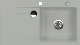 systemceram Stema 90 F Einbau Becken rechts mit Ablauffernbedienung titan