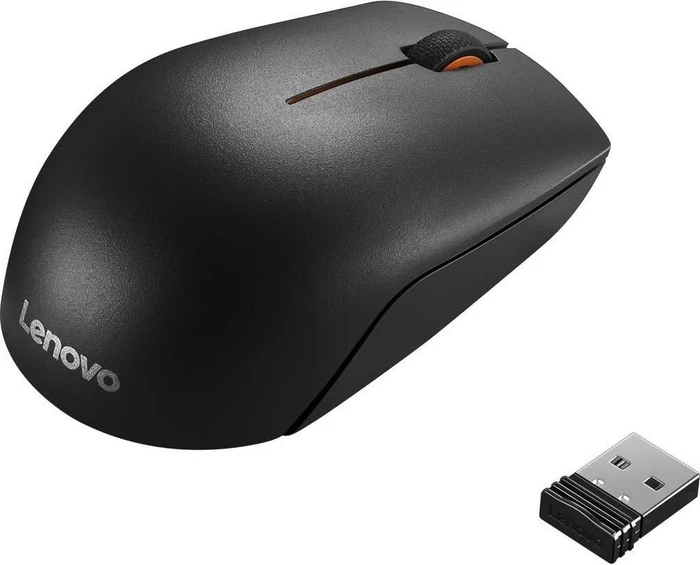 Lenovo 300 Wireless Compact Mouse Black, USB