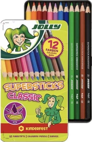 Jolly Supersticks Classics Buntstift sortiert, Etui, 12er-Set