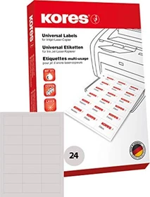 Kores Etiketten, 70x36mm, weiß, matt, 100 Blatt (2400 Etiketten)