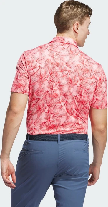 adidas Ultimate365 Mesh Print Poloshirt kurzarm semi pink spark/better scarlett (Herren)
