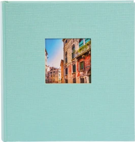 Goldbuch Buch Fotoalbum Bella Vista 30x31 weiße Seiten grün