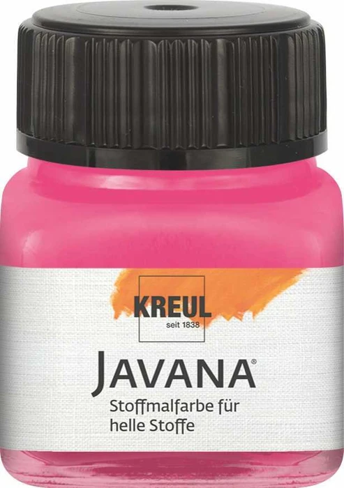Kreul Javana Stoffmalfarbe für helle Stoffe, pink, 20ml