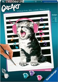 Ravensburger Malen nach Zahlen Kitten Karaoke