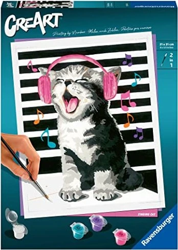 Ravensburger Malen nach Zahlen Kitten Karaoke