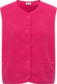 CECIL Teddy Rundhals Weste beetroot pink (Damen)