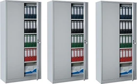 Lüllmann ClassiX Metallschrank, grau/grün, Metallschrank