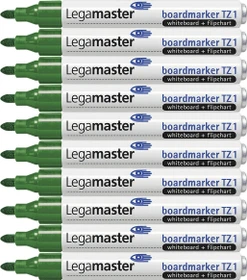 Legamaster TZ 1 Whiteboardmarker grün, 10er-Pack