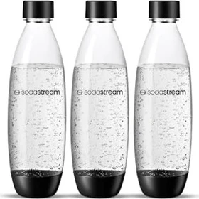 SodaStream PET Sodaflasche 1ml weiß/schwarz/weiß, 3 Stück
