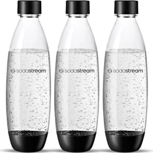 SodaStream PET Sodaflasche 1ml weiß/schwarz/weiß, 3 Stück