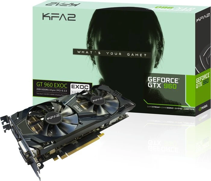 KFA2 GeForce GTX 970 EXOC, 4GB GDDR5, 2x DVI, HDMI, DP