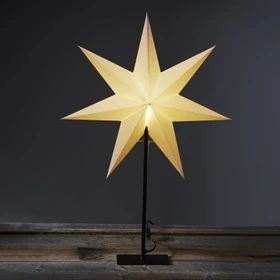 Star Trading Ozen Papierstern mit Ständer 80cm weiß 1x E14