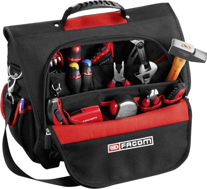 Facom Notebook Tasche Passend für maximal: 38,1 cm (15") Schwarz, Rot