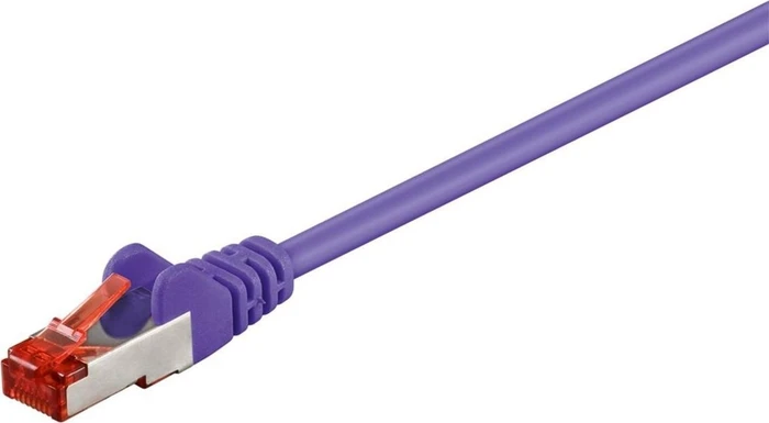 goobay Patchkabel, Cat6, S/FTP, RJ-45/RJ-45, 10m, violett