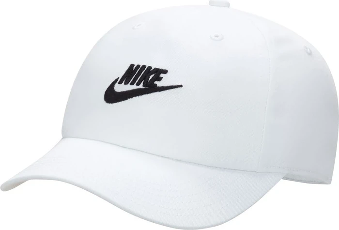 Nike Club unstrukturierte Futura Wash Kappe weiß/schwarz (Junior)