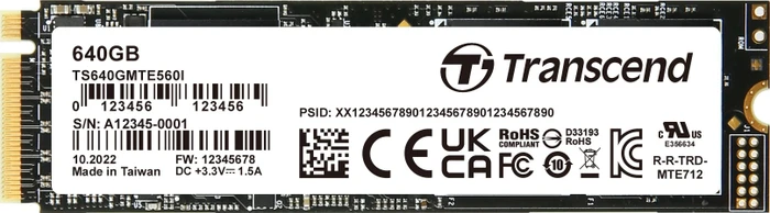 Transcend Industrial MTE560I, M.2